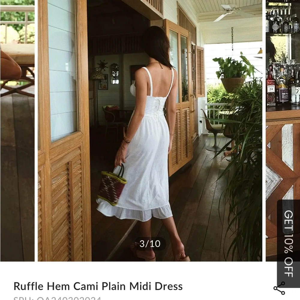 Commense White Midi Dress - Picture 3 of 6